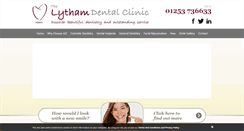 Desktop Screenshot of lythamdental.co.uk